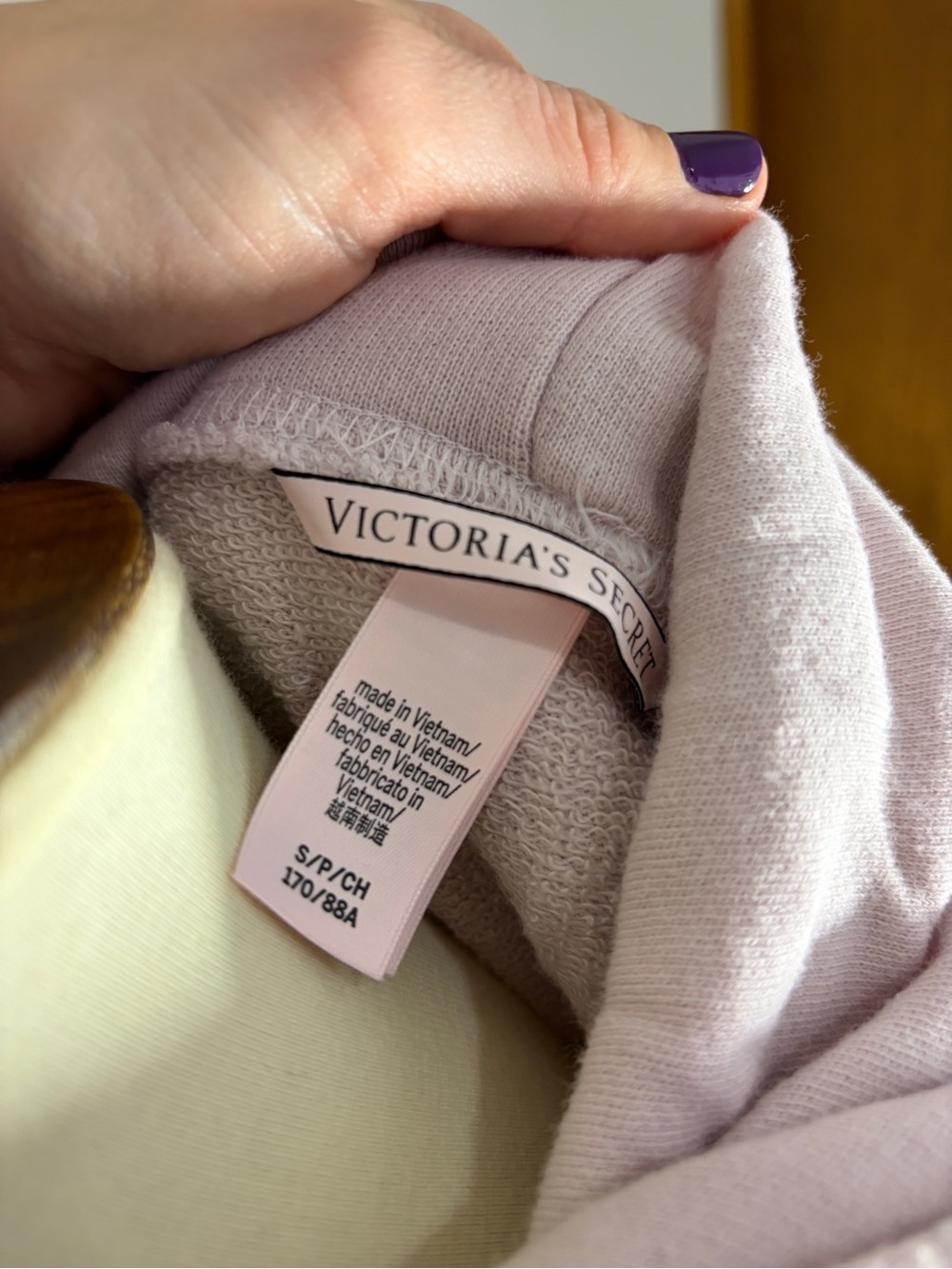 Victoria's Secret Pale Pink Hoodie Pullover Sweatshirt - Picture 7 of 7